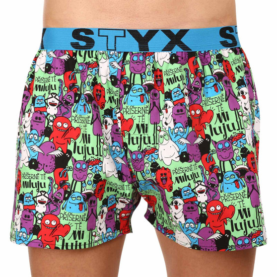 5PACK Boxershorts för herrar Styx art sports gummi flerfärgad (5B1545679)