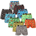 10PACK Boxershorts för herrar Styx art sports gummi flerfärgad (10B130915245782)