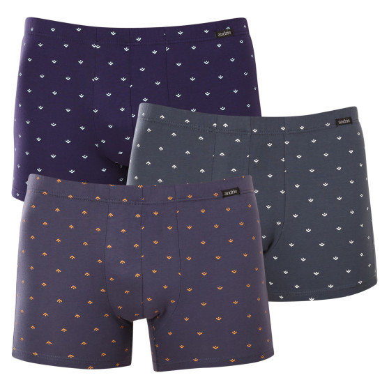 3PACK Boxershorts för herrar Andrie multicolour (PS 5743)