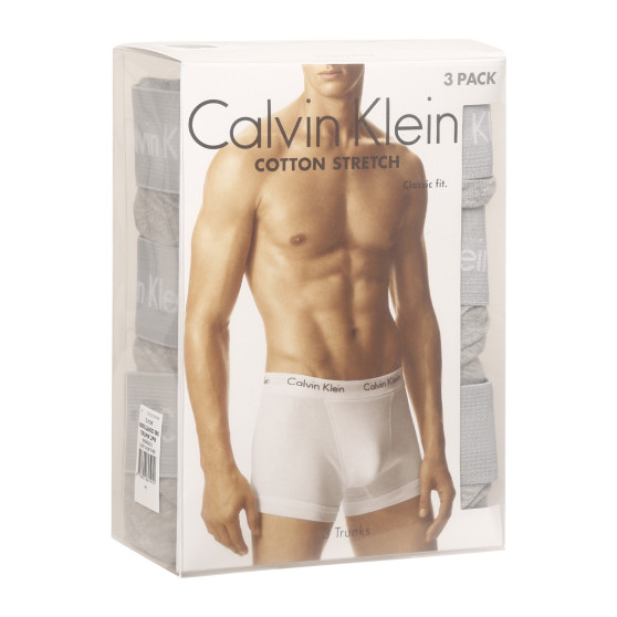 3PACK Boxershorts för herrar Calvin Klein grå (U2662G-080)