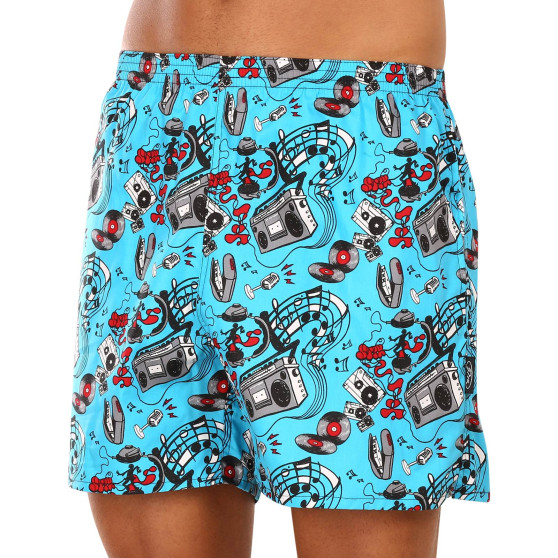 Hemma boxershorts för herrar med fickor Styx music (D1558)