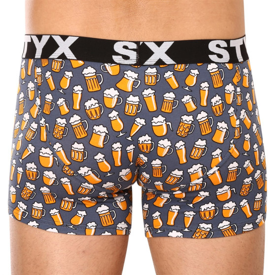 6PACK boxershorts för män Styx lång konst sport elastisk flerfärgad (6U12697124)