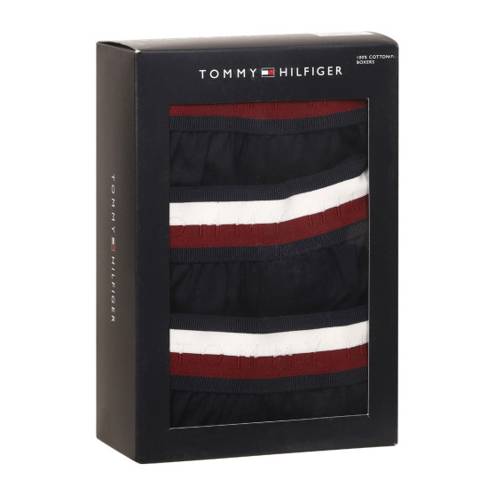 3PACK Boxershorts för herrar Tommy Hilfiger mörkblå (UM0UM03121 0XO)