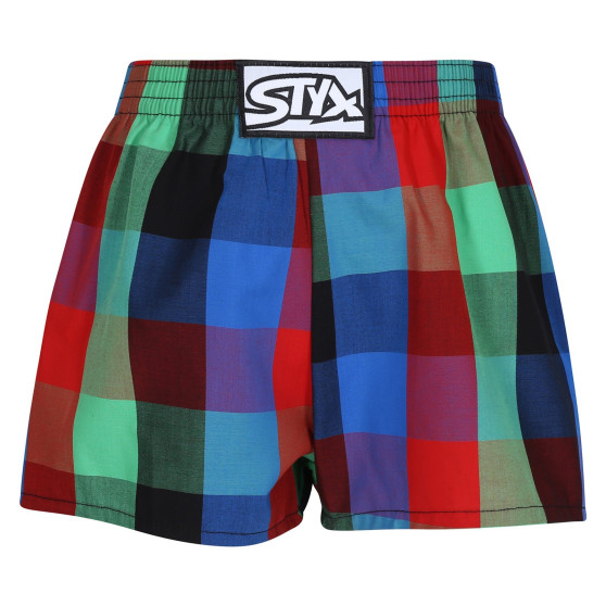 3PACK barnshorts Styx klassisk resår flerfärgad (3J10789)