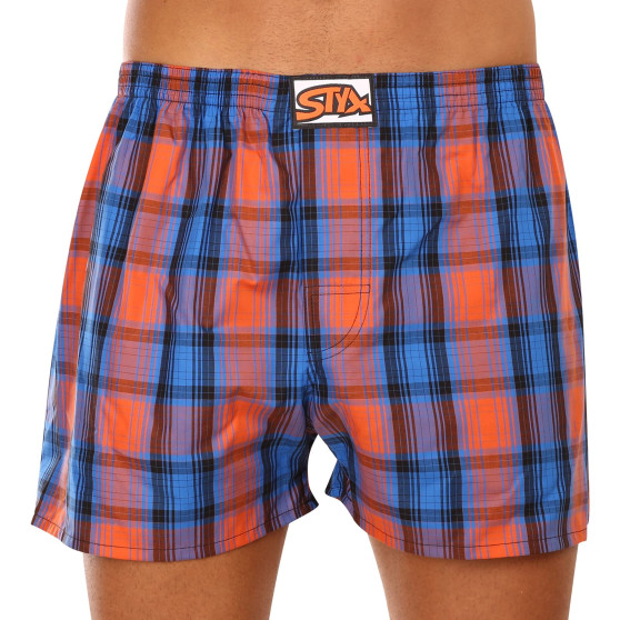 3PACK Boxershorts för herrar Styx klassisk elastisk flerfärgad (3A10236)