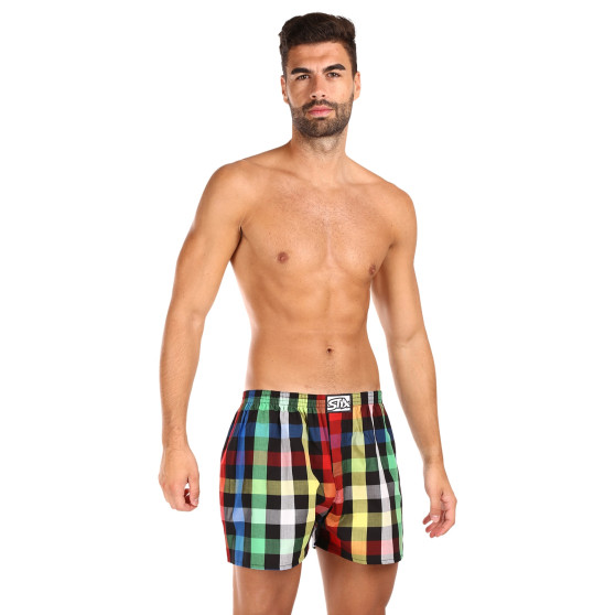 Boxershorts för herrar Styx klassisk elastisk flerfärgad (A1012)