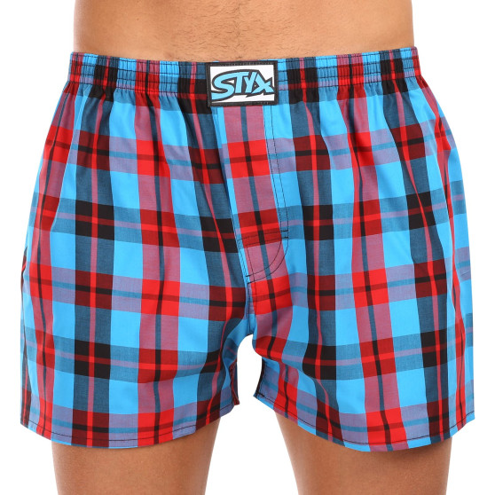 Boxershorts för herrar Styx klassisk elastisk flerfärgad (A1013)