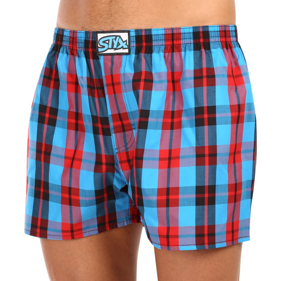 Boxershorts för herrar Styx klassisk elastisk flerfärgad (A1013)