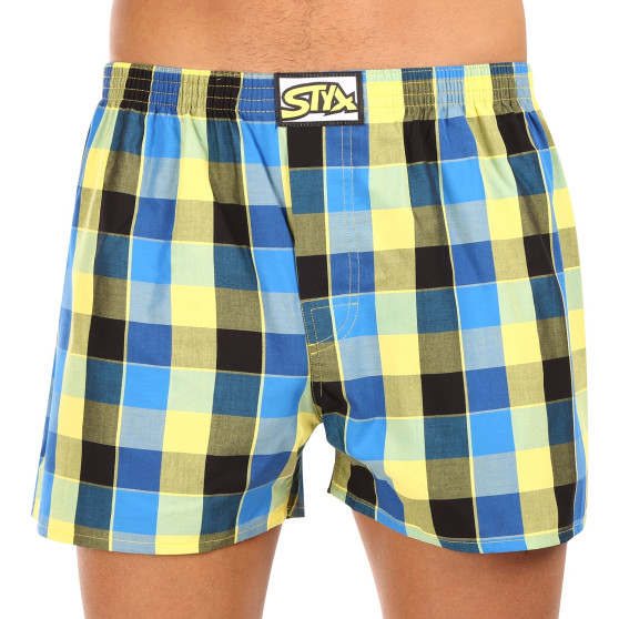 Boxershorts för herrar Styx klassisk elastisk flerfärgad (A1015)