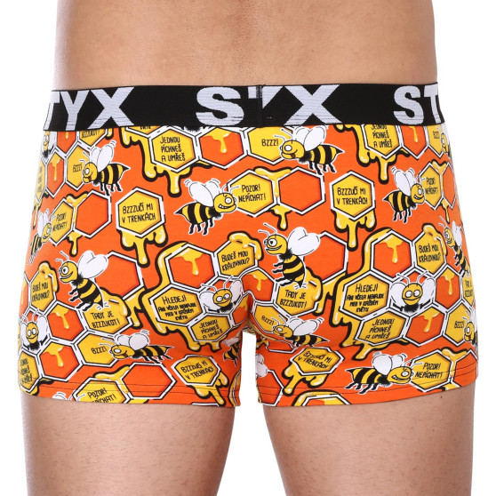 3PACK Boxershorts för herrar Styx art sports gummi oversized (3R12914)