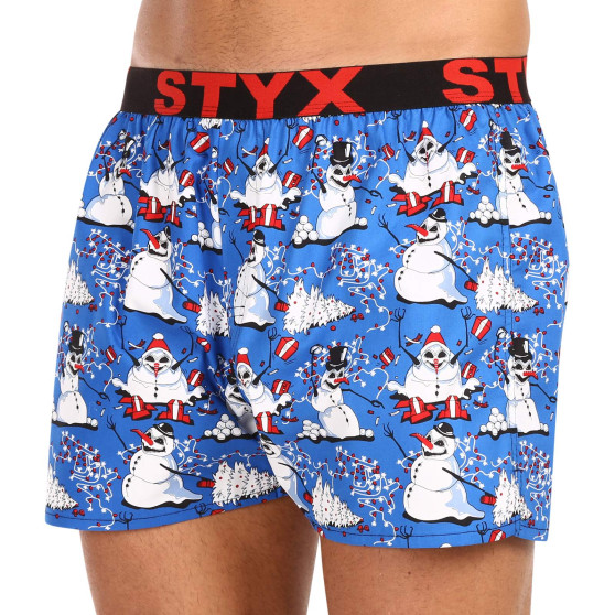 Boxershorts för herrar Styx art sport gummi jul snögubbar (B1751)