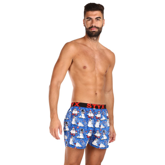 Boxershorts för herrar Styx art sport gummi jul snögubbar (B1751)