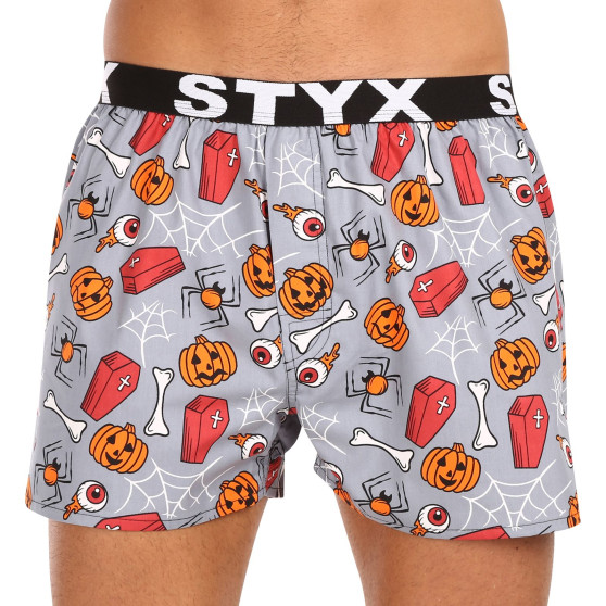 Boxershorts för herrar Styx konst sport gummi Halloween kistor (B1752)