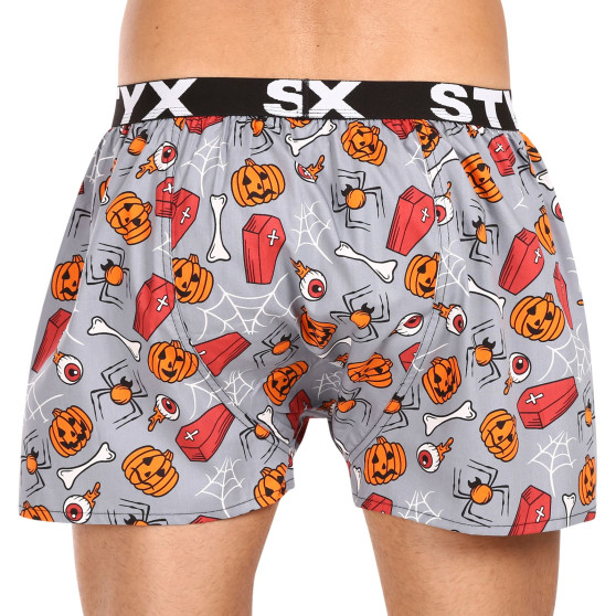 Boxershorts för herrar Styx konst sport gummi Halloween kistor (B1752)