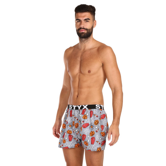 Boxershorts för herrar Styx konst sport gummi Halloween kistor (B1752)