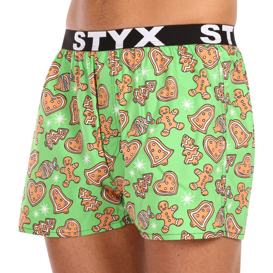 Boxershorts för herrar Styx art sports gummi jul pepparkaka (B1753)