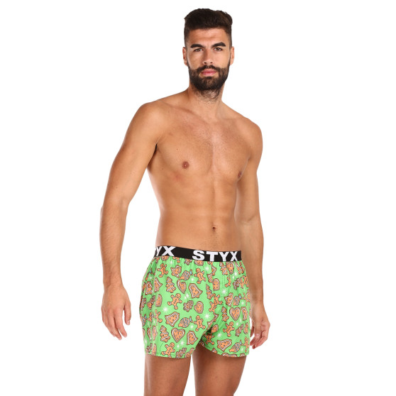 Boxershorts för herrar Styx art sports gummi jul pepparkaka (B1753)