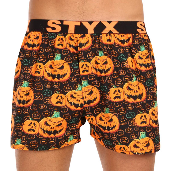 Boxershorts för herrar Styx konst sport gummi Halloween pumpa (B1755)