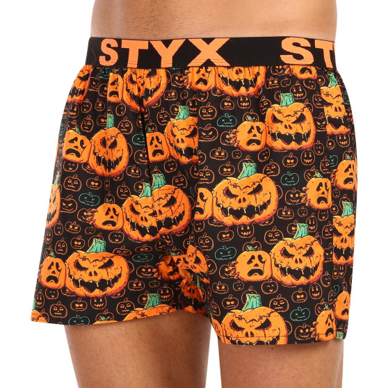 Boxershorts för herrar Styx konst sport gummi Halloween pumpa (B1755)