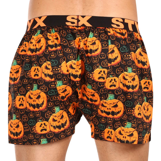 Boxershorts för herrar Styx konst sport gummi Halloween pumpa (B1755)