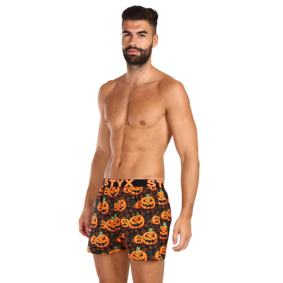 Boxershorts för herrar Styx konst sport gummi Halloween pumpa (B1755)