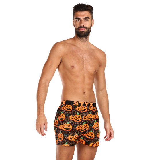 Boxershorts för herrar Styx konst sport gummi Halloween pumpa (B1755)