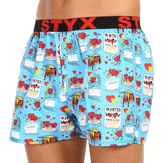 Boxershorts för herrar Styx konst sport elastisk Alla hjärtans dag par (B1756)