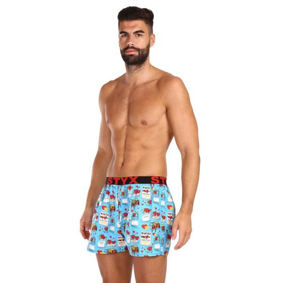 Boxershorts för herrar Styx konst sport elastisk Alla hjärtans dag par (B1756)