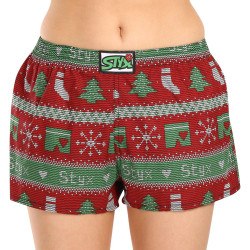 Damshorts Styx konst klassisk elastisk jul stickad (K1658)