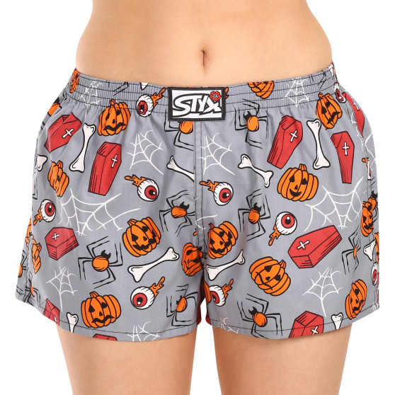 Damshorts Styx art klassisk gummi Halloween kista (K1752)