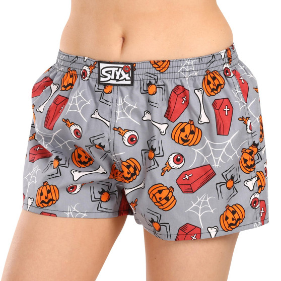 Damshorts Styx art klassisk gummi Halloween kista (K1752)