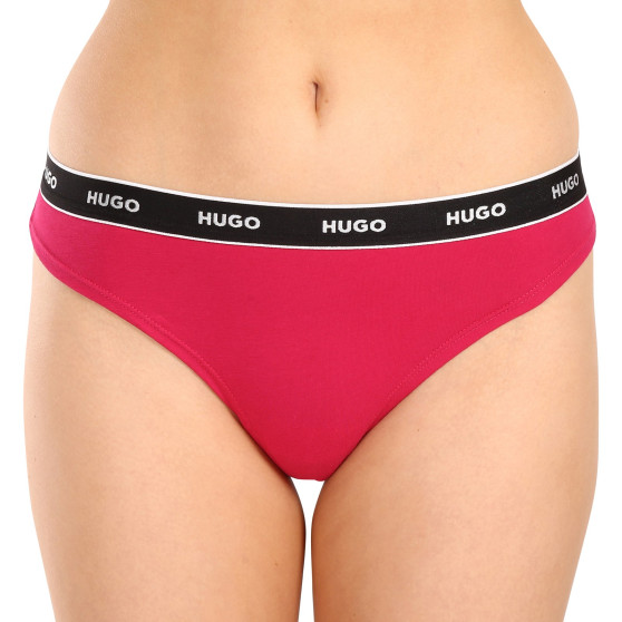 3PACK Stringtrosor för kvinnor HUGO multicolour (50480150 981)