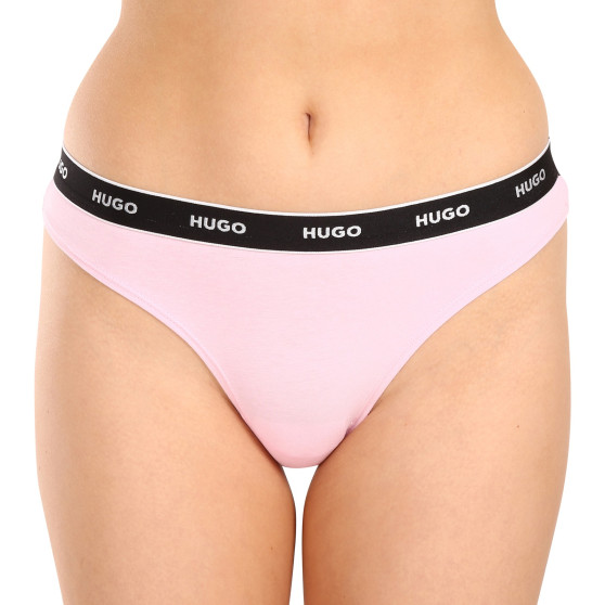 3PACK Stringtrosor för kvinnor HUGO multicolour (50480150 981)