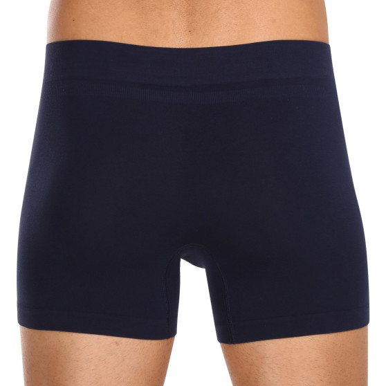 Boxershorts för män Nedeto sömlös bambu blå (NDTB002S)