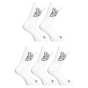 5PACK strumpor Styx hög vit (5HV1061)