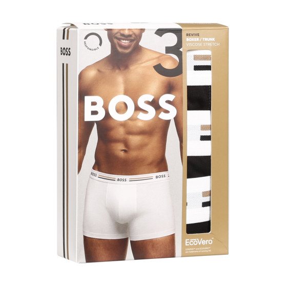 3PACK Boxershorts för herrar BOSS svart (50492200 001)