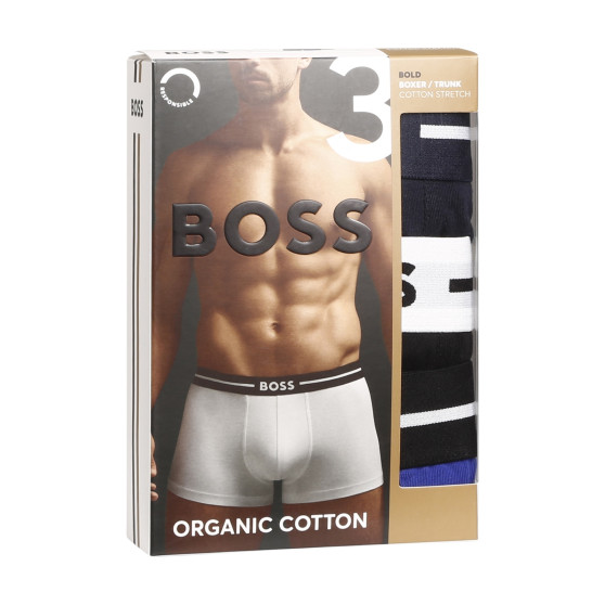 3PACK Boxershorts för herrar BOSS multicolour (50499390 971)