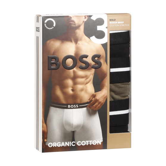 3PACK Boxershorts för herrar BOSS multicolour (50499400 963)