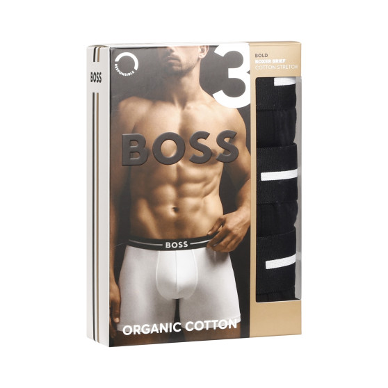 3PACK Boxershorts för herrar BOSS svart (50510698 001)