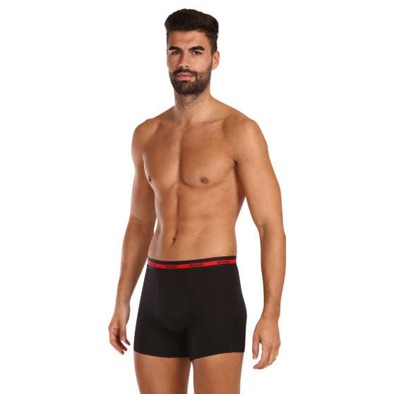 3PACK Boxershorts för herrar HUGO svart (50496713 002)