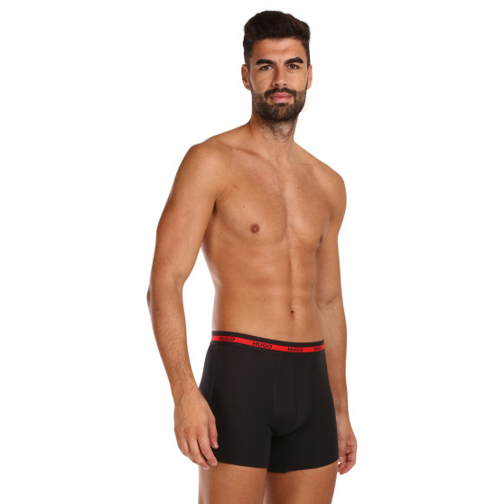 3PACK Boxershorts för herrar HUGO svart (50496713 002)