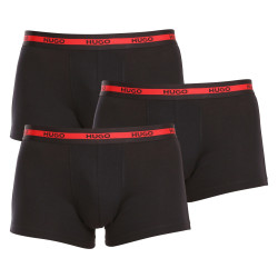 3PACK Boxershorts för herrar HUGO svart (50492375 002)