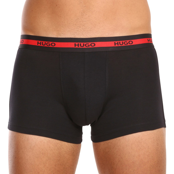 3PACK Boxershorts för herrar HUGO svart (50492375 002)