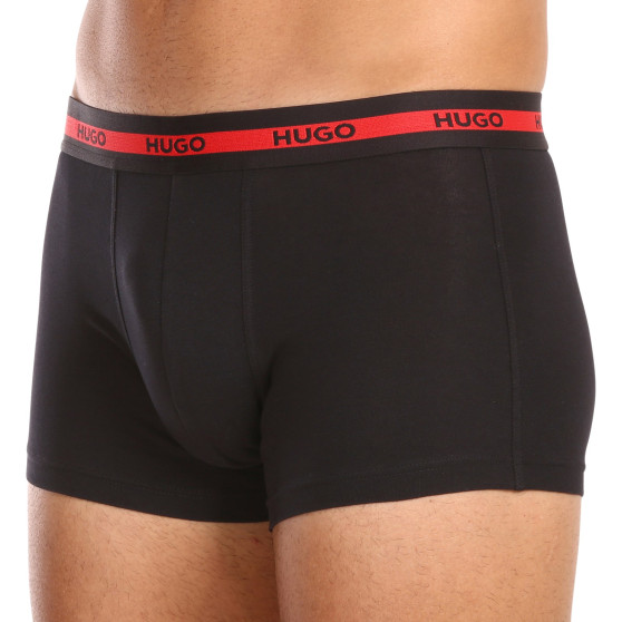 3PACK Boxershorts för herrar HUGO svart (50492375 002)