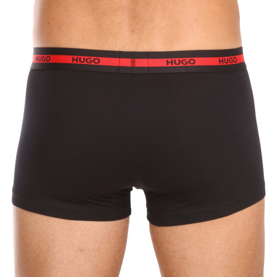 3PACK Boxershorts för herrar HUGO svart (50492375 002)