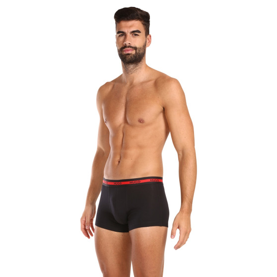 3PACK Boxershorts för herrar HUGO svart (50492375 002)