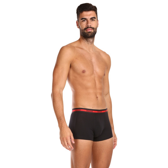 3PACK Boxershorts för herrar HUGO svart (50492375 002)