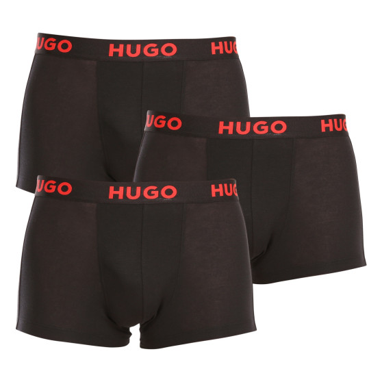 3PACK Boxershorts för herrar HUGO svart (50496723 001)