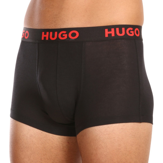 3PACK Boxershorts för herrar HUGO svart (50496723 001)