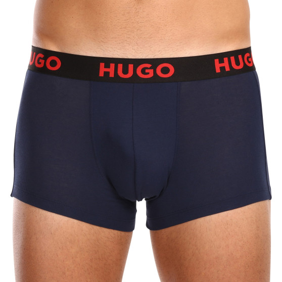 3PACK Boxershorts för herrar HUGO multicolour (50496723 406)